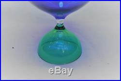 Kosta Vicke Lindstrand Bowl In Blue And Green. 14,5 CM