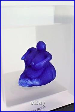 Kosta boda Snapshot Sculpture by Kjell Engman Signed