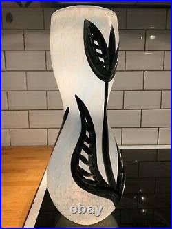 Kosta boda@Ulrica Hydman Vallien@black and white tulipa vase 36cm high@
