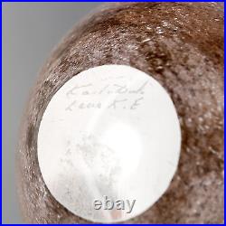 Kosta boda glass bowl kjell engman lava sweden collectible scandinavian signed