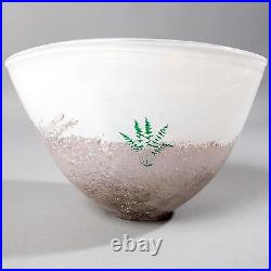 Kosta boda glass bowl kjell engman lava sweden collectible scandinavian signed
