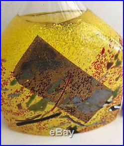 Kosta boda satelite bottle vase Bertil Vallien Sweden studio glass 23.8 cms high