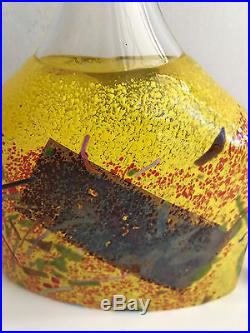 Kosta boda satelite bottle vase Bertil Vallien Sweden studio glass 23.8 cms high