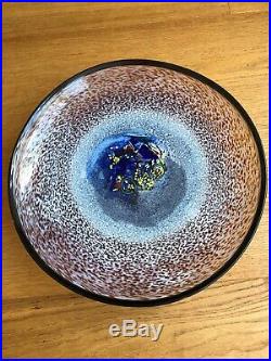 Kosta boda scandinavian glass bertil vallien meteor dish