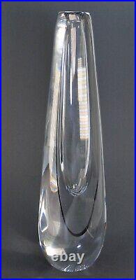 Kosta glass vase designed by Vicke Lindstrand 1950s LH 1415 height 32cm