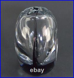 Kosta glass vase designed by Vicke Lindstrand 1950s LS606 height 13cm
