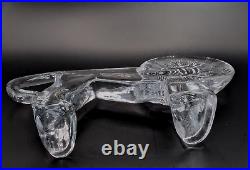 LARGE 10 Erik Hoglund Kosta Boda Zoo Series Glass Lion Figurine / Sculpture