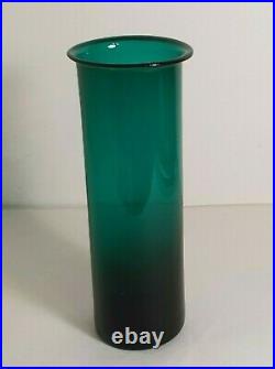 LARGE Holmegaard Per Lutken 1961 Greenland Studio Glass Vase 25 cm Tall Signed