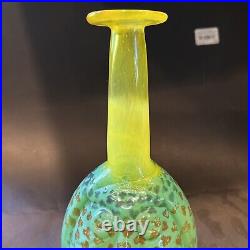 LG 9 KJELL ENGMAN KOSTA BODA Vase Rio Face \ Yellowithgreen vase model 89510