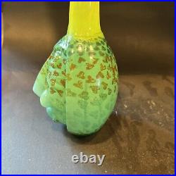 LG 9 KJELL ENGMAN KOSTA BODA Vase Rio Face \ Yellowithgreen vase model 89510