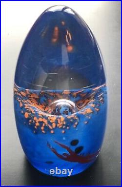 LIMITED Signed BERTIL VALLIEN KOSTA BODA Sculpture Art Man Sea Polycrome Glass