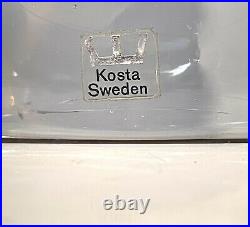 Large Kosta Boda Cased Glass Vase by Vicke Lindestrand 1960s Signed Numbered