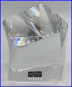 Large Kosta Boda Iceberg Paperweight Irregular Square Signed Kosta 98001 Warff