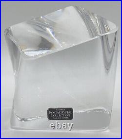 Large Kosta Boda Iceberg Paperweight Irregular Square Signed Kosta 98001 Warff