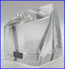 Large Kosta Boda Iceberg Paperweight Irregular Square Signed Kosta 98001 Warff