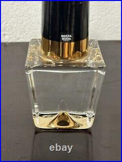 Large Kosta Boda Nail Polish Bottle Glass Sculpture Designed By Asa Jungnelius