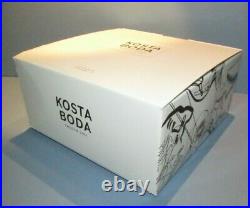 Lg. Kosta Boda Vase Mirage Art Crystal Glass Goran Warff New In Box Nib