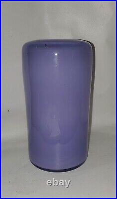MCM Kosta Boda Art Glass East Vase 9-1/2 by Gunnel Sahlin Lavender / Lilac