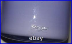 MCM Kosta Boda Art Glass East Vase 9-1/2 by Gunnel Sahlin Lavender / Lilac