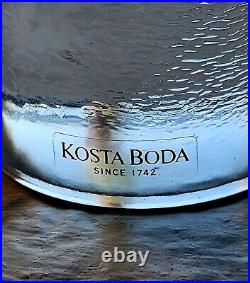 MCM Modern Kosta Boda Sweden Crystal Glass Kjell Engman Candleholder 14 Tall