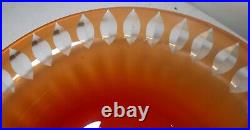MID Century Mod Kosta Sigurd Persson Large Cut To Clear Studio Art Glass Bowl
