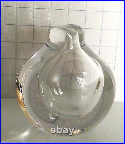 MID Century Modern Kosta Boda Goran Warff 47802 Art Glass Bud Vase Raindrop