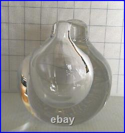 MID Century Modern Kosta Boda Goran Warff 47802 Art Glass Bud Vase Raindrop