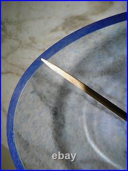 MID Century Modern Kosta Boda Heart Shape Blue Bowl Signed K. Engman