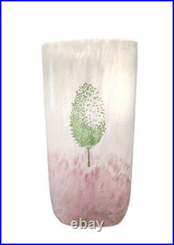 Maj May Stained Glass Vase from Kosta Boda Signed Kjell Engman