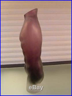 Male Nude Glass Sculpture Kosta Sea Glass Bruk by Renate Stock 9 1/2