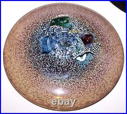 Meteor Art Glass Centerpiece BOWL/Dish Berti Vallien Signed 10 in Kosta Boda