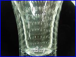 Mid-century Kosta Vicke Lindstrand Controlled Bubble 10.5 Flared Vase # Lh1009