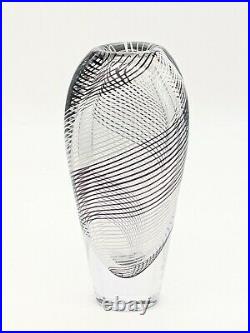 Midcentury Kosta Boda Vicke Lindstrand LH 1261 Art Glass Vase LARGE 10