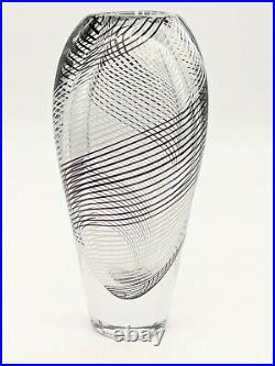 Midcentury Kosta Boda Vicke Lindstrand LH 1261 Art Glass Vase LARGE 10