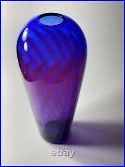 Modern Art Glass Vase by Jan Erik Ritzman & Sven-Åke Carlsson Transjo Hytta