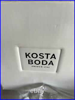 New In The Box Fine Kosta Boda Bertil Vallien Saturday Clear Glass Dish