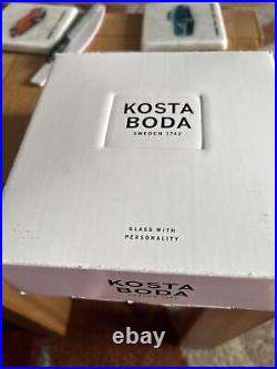 New In The Box Fine Kosta Boda Bertil Vallien Saturday Clear Glass Dish