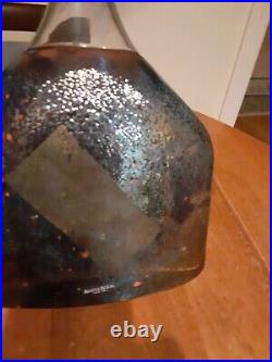 New Kosta Boda Artist Signed Glass Vase 12.25 T