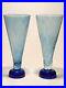 Pair Kosta Boda Blue Vases, Backstrom Margarita Series, LE 1500 #320228908