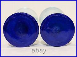 Pair Kosta Boda Blue Vases, Backstrom Margarita Series, LE 1500 #320228908