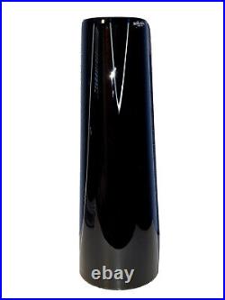 RARE Anna Ehrner Kosta Boda Black Blown Glass Barcelona Vase Signed & Numbered