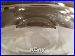 RARE Kosta Boda Etched Engraved Art Glass Vase Vicke Lindstrand LG 131 13.25