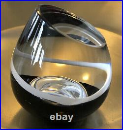 RARE Ltd! Room Jewelry By GORAN WARFF KOSTA BODA Sweden Art Glass Vase, H 3 1/2