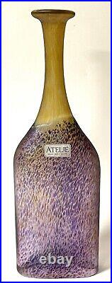 RARE Original Kosta Boda ATELJE Bertil Vallien Lavender Vase (Sweden)