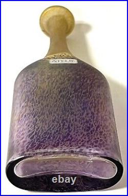 RARE Original Kosta Boda ATELJE Bertil Vallien Lavender Vase (Sweden)