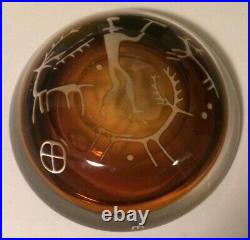 RARE Vicke Lind Beach Kosta Boda Bowl Colora Ariel Mycenae 60er Annual Art Glass