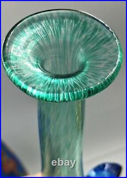Rare Bertil Vallien For Kosta Boda Windpipe Art Glass Vase- 1980's Signed