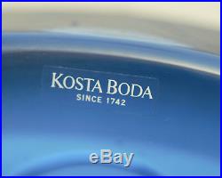 Rare Bertil Vallien Kosta Boda Art Glass Sculpture Large Heavy Disc Ltd Edition