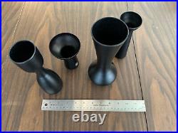 Rare Collection Of 4 Swedish Midcentury Art Glass Vases Ernest Gordon Kosta Boda