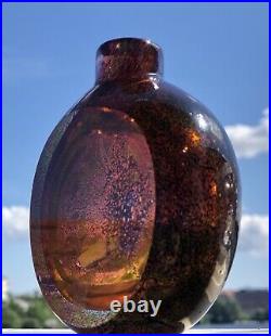 Rare Colorful GORAN WARFF KOSTA BODA Vase Mid-Century Red, Cerise Glass, H 4